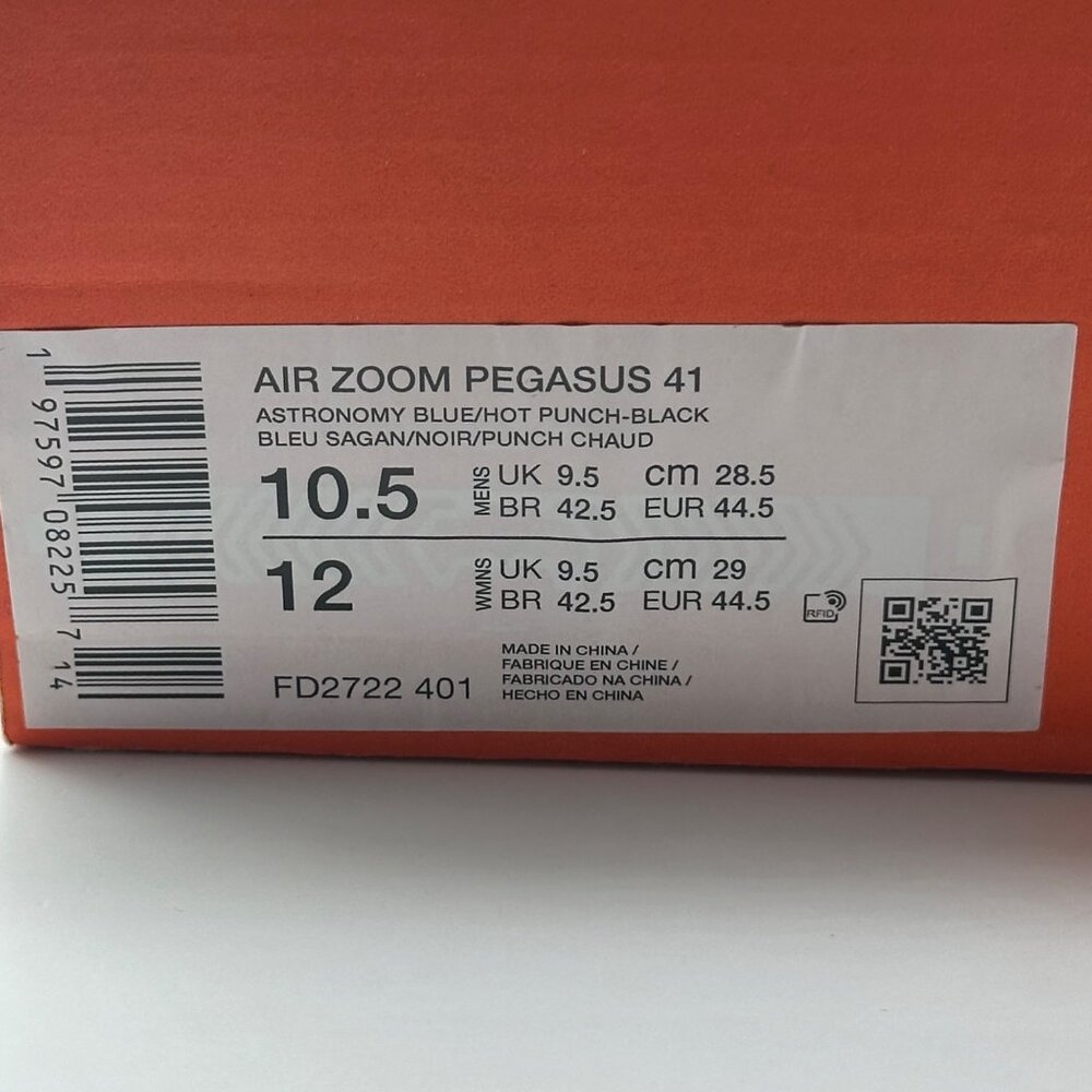 Men Nike Air Zoom Pegasus 41 Astronomy Blue Running Shoes FD2722-401 Multiple Sz - Picture 12 of 12